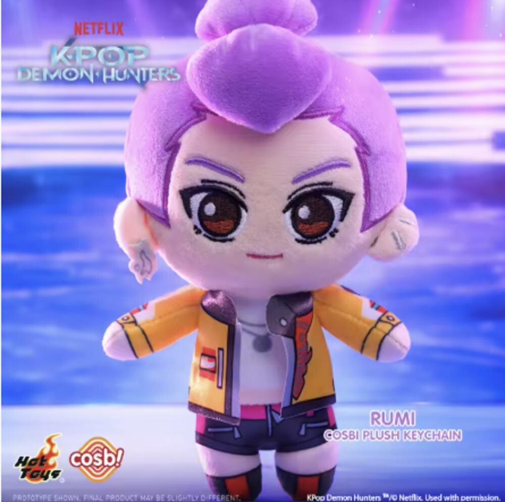 Netflix x K-Pop Demon Hunters X Cosbi Plush Keychain/Pendant/Charm - Rumi, New